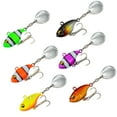 thumbnail image 4 of 1pc 14g Ice fishing Vibration Sequin Spinner Tackle Rotate VIB Lure Metal Fishing Bait Treble Hook Spoon Fishing Lure A, 4 of 8