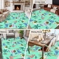 thumbnail image 5 of 6x9 Area Rugs for Living Room, Desert Camels Non Slip Area Rugs for Kitchen Bedroom Entryway, Cute Animals Houses Palm Trees Leaves Green Washable Carpet Runner Rug Floor Mats for Bedroom Home Decor, 5 of 8