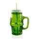 thumbnail image 4 of 3pz Tarros Calavera Vaso Frasco Vidrio Mason Jars Cerveza Color Amarillo, Verde y Azul, 4 of 4