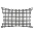 thumbnail image 7 of Farmhouse Gray and White Buffalo Plaid Check Outdoor Pillow Covers Set of 2,Decorative Waterproof Throw Pillow Case,Classic Lattice Grid Cotton Linen Soft Cozy Cushion Pillowcases, 7 of 7