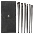 thumbnail image 1 of Set de pinceles para maquillaje de ojos - Pinceles de fibra sintética suave para sombras de ojos, delineador de ojos y cejas - Portátil para uso diario y profesional (6 piezas), 1 of 8