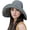 Black, variant on Women Wide Brim Sun Hat Striped Beach Hat UPF 50+ UV Sun Protection Foldable Elegant Holiday Bucket hat