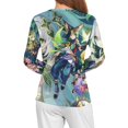 thumbnail image 4 of Genshin Impact Women's Pajama Top 3D Digital Print Sleepwear Trendy Crewneck Pullovers Long Sleeve Shirts M, 4 of 8