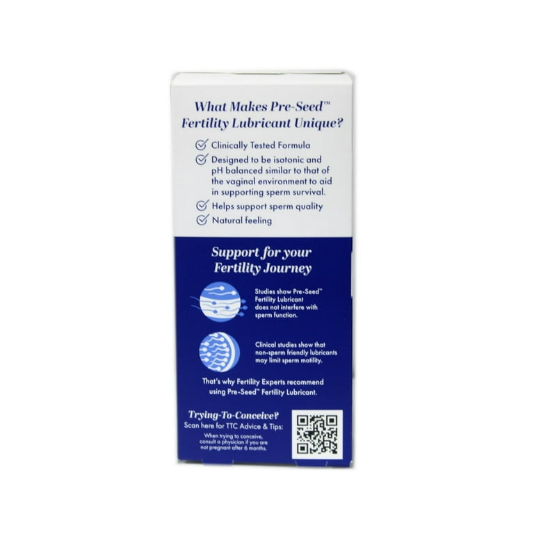 pre seed fertility lubricant walmart Pre-Seed Fertility Lubricant is specially designed to support your journey  to parenthood 💕 Unlike most lubricants that can harm sperm motility and  reduce your chances of getting pregnant, Pre-Seed is: ✔️ Isotonic