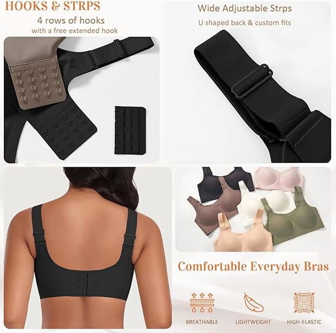 Werena Wireless Bras for Women No Underwire Seamless Full Coverage Comfortable Everyday Bra with Medium Support