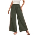 thumbnail image 2 of Kelon Women's Casual Pants, Women Elastic High Waisted Wide Leg Pants Casual Loose Boho Palazzo Crochet Panel Trousers 2026 Women's Clothing, XL, 2 of 8