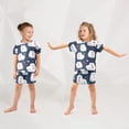 thumbnail image 5 of Samoyed Heart Pattern Summer Pajama Set Soft Cotton Short Sleeve Sleepwear 2PCS Pajama Sets Breathable Lounge Set Size 8Y, 5 of 7