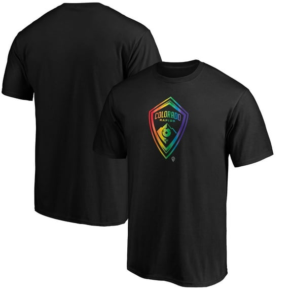 Men's Black Colorado Rapids Pride Logo T-Shirt