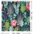 thumbnail image 2 of ZHAOCHENG Cortina de ducha para baño (plantas tropicales, 180 x 180 cm) con gancho, resistente al moho, lavable, bonito estampado, alta calidad, antibacteriano, fácil de limpiar, 2 of 5