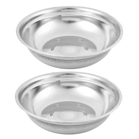 8' Dinner Bowl - Unique Bargains Home Kitchen Stainless Steel Dinner Rice Soup Noodle Food Bowl 9'' Dia 2pcs