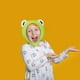 thumbnail image 4 of 2 Piezas Lindo Gorro de Rana de Felpa Bufanda de Rana Verde Gorro con Orejeras Gorro de Rana de Tela Suave Gorro de Esquí de Invierno Cálido Gorro Completo para Niños Niñas Novedad Fiesta Vestir Disfraz Foto Props Presente MFZFUKR WRLF-226, 4 of 7