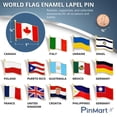 thumbnail image 4 of PinMart's Canada Canadian World Flag Maple Leaf Enamel Lapel Pin, 4 of 8