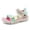 a-Pink177, variant on FINALGANG Boys Girls Kids Sporty Adventure Sandals With Multi Adjustable Webbing Straps Lightweight Cushioned Sole Shoes For Outdoor Play Summer Activities Grey 7-8 Years