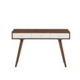 thumbnail image 3 of Madison Park Rigby 3-Drawer Manufactured Wood Writing Desk in Pecan/White, 3 of 5