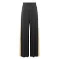 thumbnail image 5 of Sxiwei Women Praise Dance Palazzo Pants Loose Metallic Church Worship Costume Lyrical Spiritual Black XXL, 5 of 7