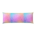 thumbnail image 2 of Disketp Colorful Glitters Print Body Pillow Cover - Super Soft 20x54 Body Pillow Case,Long Side Hidden Zipper, 2 of 8