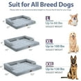 thumbnail image 6 of Casa Paw Orthopedic Dog Beds for Extra Large Dogs, Waterproof XLarge, Memory Foam Couch , Comfy Bolster Pet Bed with Removable Washable Cover, Nonskid Bottom (X-Large, Grey), 6 of 7