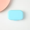 thumbnail image 1 of Contact Lens Case Cute Odorless Portable Protective Contact Lenses Storage Box Container For TravelBlue No Pattern, 1 of 1