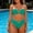Green, variant on Swimsuit For Women Relaxed Fit Bikini Set Soft Stretchy Nylon Swimwear Summer Vacation Trend Blue XXL