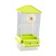 thumbnail image 2 of Accesorios de jaula de alimentación de jaulas de aves resistentes estacionamiento de alimentación de colgación automática transparente para pájaros Verde, 2 of 8