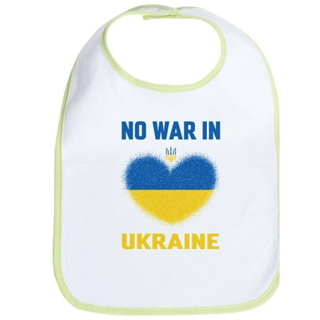 

CafePress - No War In Ukraine Heart Support Flag To B - Cute Cloth Baby Bib Toddler Bib