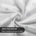 thumbnail image 6 of Round Winter Tablecloth 60 Inch Blue Snowman Snowflakes Christmas Tree Print Farmhouse Print Decorative Washable Polyester Table Cloth for Party Picnic Home Kitchen Decor Seasonal, 6 of 6
