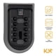 thumbnail image 2 of Caja de Seguridad Empotrable Kingsman 11 Cm para Guardar Llaves Valor, 2 of 9