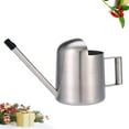thumbnail image 3 of 300ml Stainless Steel Watering Kettle Portable Long Mouth Watering Can Gardening Tool (Silver), 3 of 9