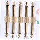 thumbnail image 5 of unbranded 5Ud Enlace Para Pedal De Guitarra Macho 6.35mm Conector De Material Resistente Color Dorado, 5 of 7