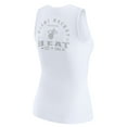 thumbnail image 3 of Women's WEAR by Erin Andrews White Miami Heat Rib-Knit Henley Tank Top, 3 of 5