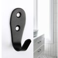 thumbnail image 5 of 10pcs Black Single Hooks Wall Hooks Coat Hook, 5 of 5