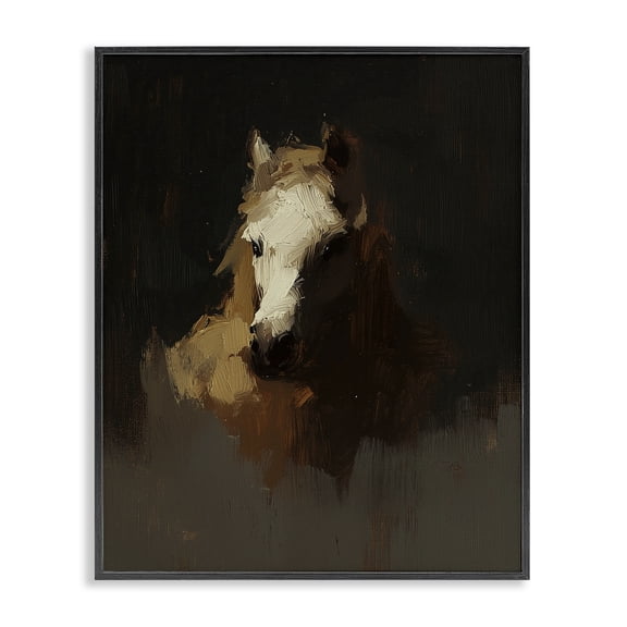 Stupell Industries French Country Abstract Rider Horse Illusion Black Framed Giclee Art, 11 x 14, by Svetlana Aleynikova