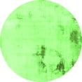 thumbnail image 1 of Ahgly Company Indoor Round Abstract Green Modern Area Rugs, 3' Round, 1 of 4