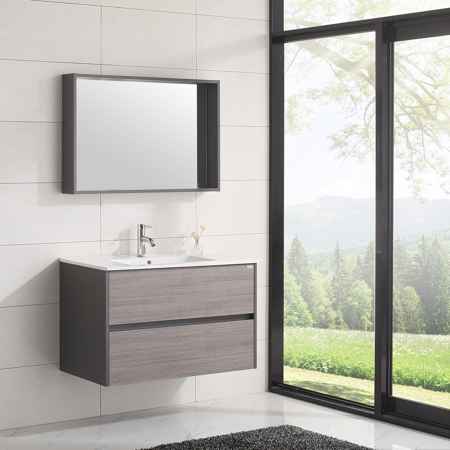 Wall mount bathroom vanity deals