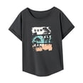 thumbnail image 4 of Camiseta para mujer, disfraz de verano, camiseta de manga corta para acampar, playa, uso diario, viaje L, 4 of 7