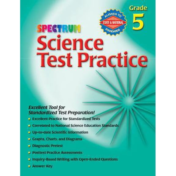 Pre-Owned Science Test Practice, Grade 5 (Spectrum) (Paperback) 0769680658 9780769680651