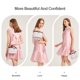 thumbnail image 3 of Bolsa de maquillaje AmbeAlla, grande, rosa, con soporte para brochas, 3 of 7