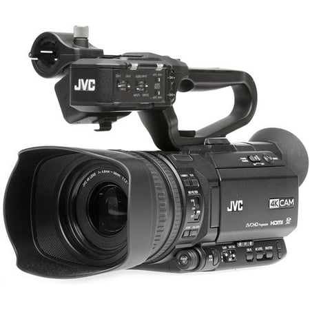 UPC: 0046838078811 | JVC GY-HM180U Ultra 4K HD 4KCAM Professional Camcorder + Top Handle Audio Unit