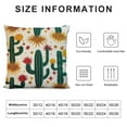 thumbnail image 5 of JEUXUS  Throw Pillow Covers Pillow Cushion Cases Farmhouse Decor Square Pillowcases for Sofa Couch Bedroom Living Room Car Sun&amp;Cactus, 5 of 5