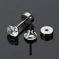 thumbnail image 5 of DESIGNICE 2026 New Hypoallergenic Flat Back Earrings for Women,4 Pairs Implant Grade Titanium Stud Earrings with Flat Backs for Cartilage,Screw Back Pure Titanium Earrings Set for Sensitive Ears, 5 of 11