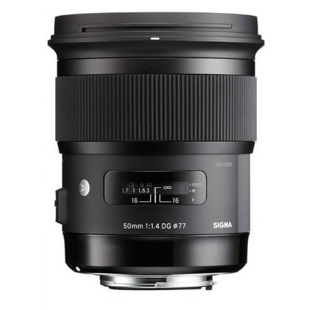 Sigma - 50mm f/1.4 Art DG HSM Lens for Canon SLR Cameras - Black