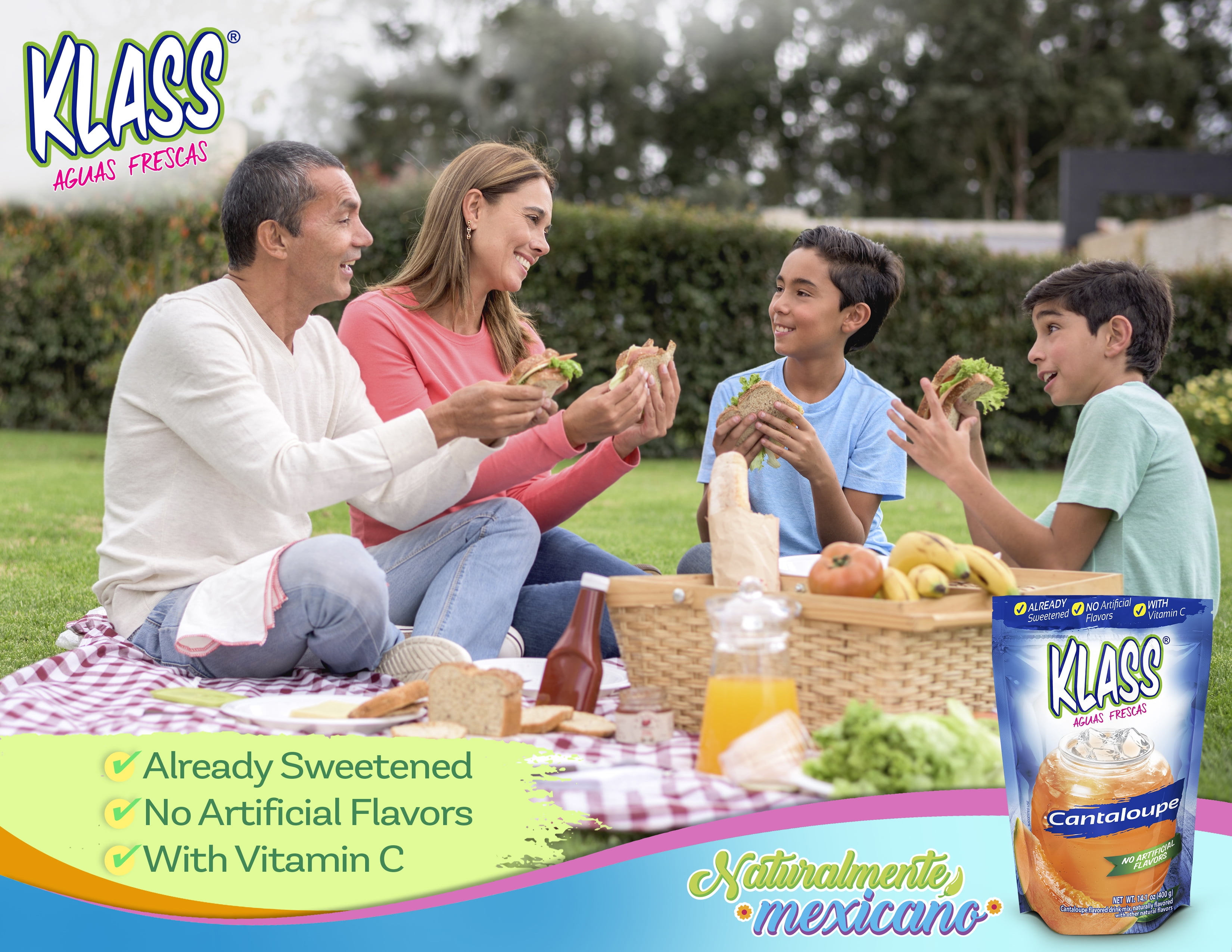(6 pack) Klass Melon Naturally Flavored Drink Mix