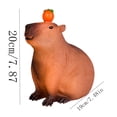 thumbnail image 2 of Capybara Table Lamp With Orange Decor Cute Night Light for Bedroom Soft Cozy Nursery Lamp Kawaii Capybara Gift Plastic, 2 of 5