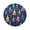Colorful Christmas Trees Pattern, variant on 15.4" Round Placemat Set of 1 Polyester Fabric Place Mats Non-Slip Dining Kitchen Table Mats for Kitchen Party Decor Christmas Tree Made Of Candy