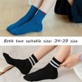 thumbnail image 4 of Fashion Japanese Stripes Autumn and Winter One Size Sports Socks Couple Socks Solid Color Cotton Socks YELLOW 1, 4 of 7