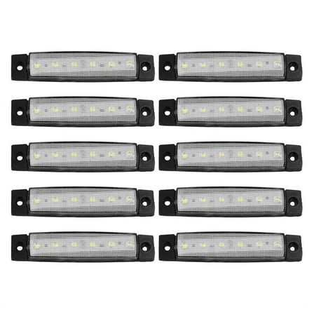 WM25 10 Pcs Marine Boat Lights,12V 24V Waterproof Boat Interior Navigation Strip Light Deck T