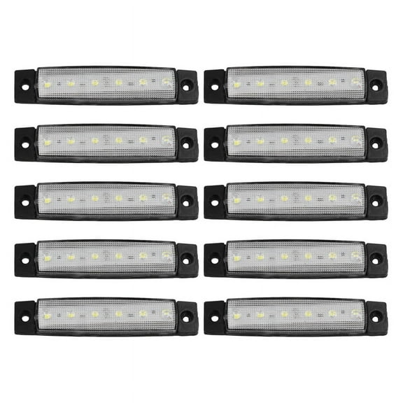 WM25 10 Pcs Marine Boat Lights,12V 24V Waterproof Boat Interior Navigation Strip Light Deck T