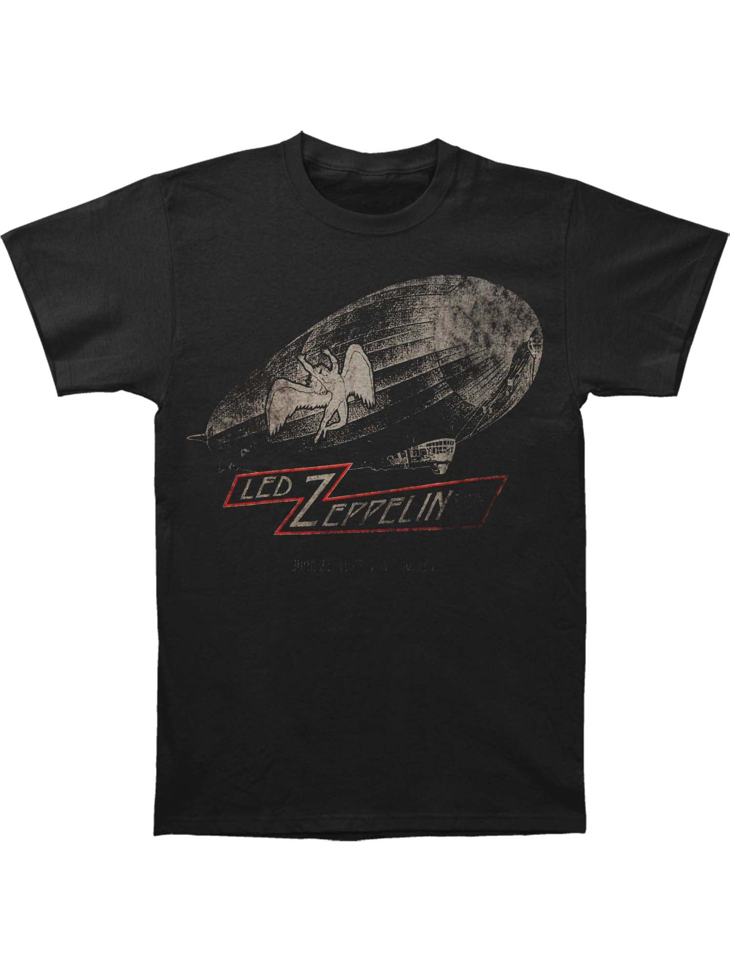 Led Zeppelin Led Zeppelin Men's Cities Slim Fit Tshirt Black