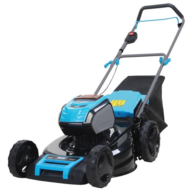Pulsar PTG2220 20 in. 56 V Cordless Electric Lawn Mower, Blue