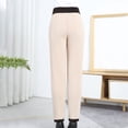 thumbnail image 3 of Jsaierl Fleece Lined Leggings Women High Waist Corduroy Thick Warm Tights Thermal Cotton Pants Petite Athletic Workout Legging, 3 of 8